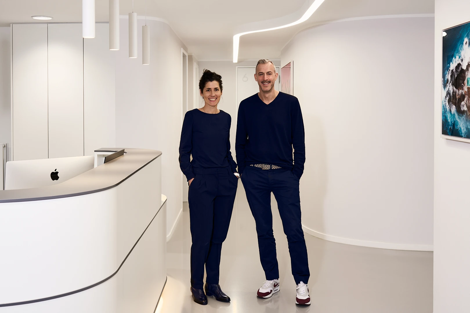 Thorsten Krystofiak und Dr. med. Johanna Bremer im RKM 740 Urologie in Düsseldorf